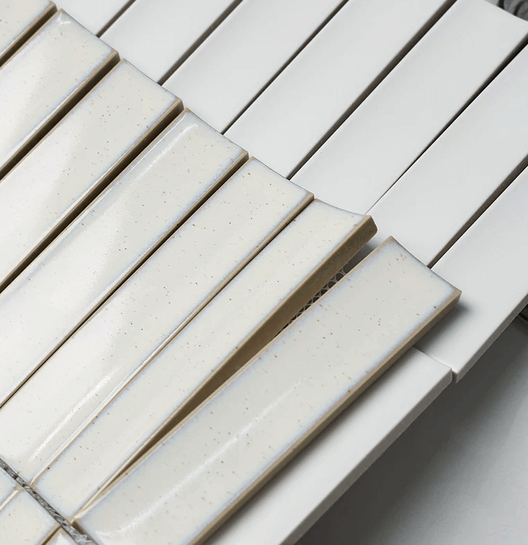 โมเสค TIMELESS TILES รุ่น TIPZY 27.5X29.6 ซม. สีขาว ผิวเงา กระเบื้องผนัง_4